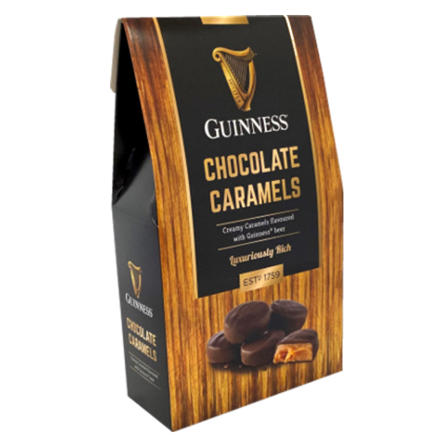 Guinness Dark Chocolate Caramels Gift Box Cocolush Confectionery 90g